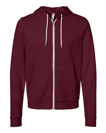 Unisex Sponge Fleece Full-Zip Hoodie Sweatshirt