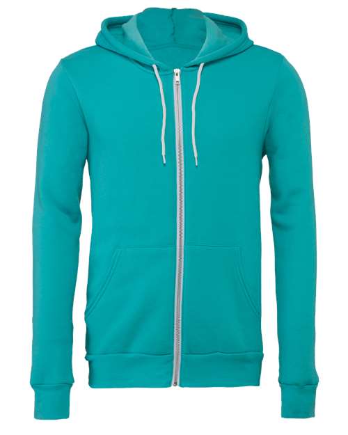Unisex Sponge Fleece Full-Zip Hoodie Sweatshirt