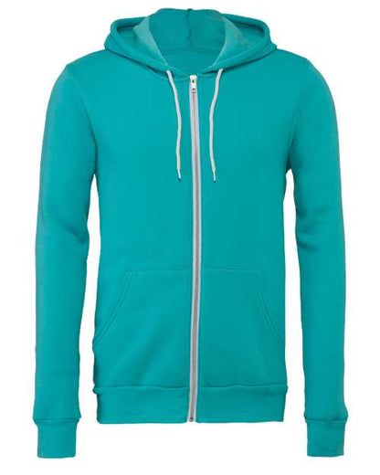 Unisex Sponge Fleece Full-Zip Hoodie Sweatshirt